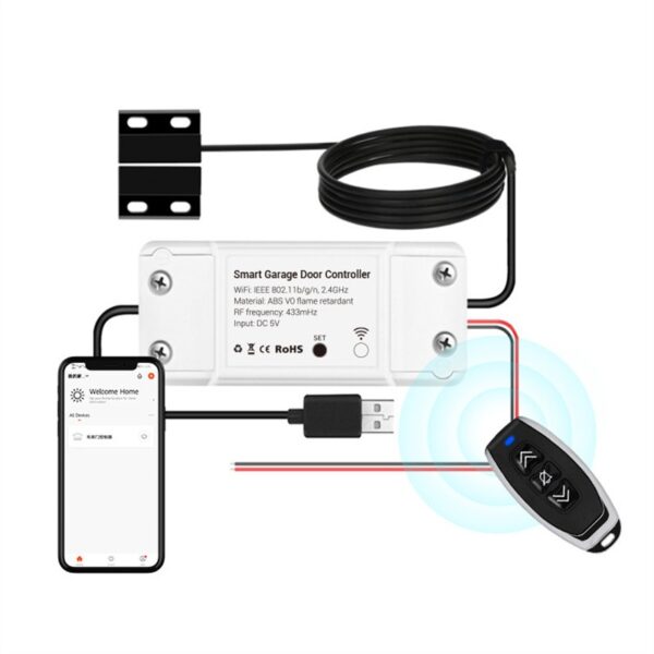 Slimme Garagedeuropener | Afstandsbediening | Wifi - App-bedienbaar