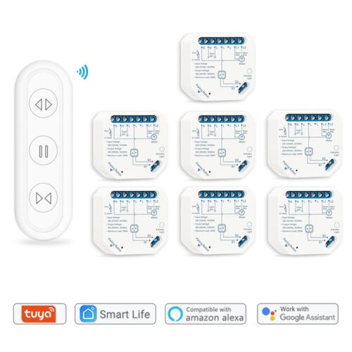 Slimme Rolluikmodule - Inbouw - Combiset van 2 tot 7 schakelaars - Afstandsbediening en App bediening - Smart Life - Tuya