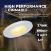 Complete LED Inbouwspots Set voor Veranda en Overkapping - Dimbaar met Afstandsbediening - Afbeelding 8