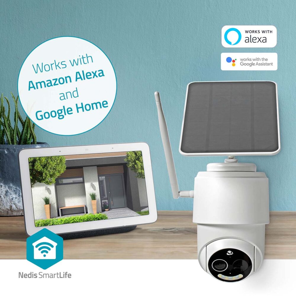SmartLife Draadloze Buitenbeveiligingscamera met Zonnepaneel – Full HD, Bewegingsdetectie & Nachtzicht - Image 4